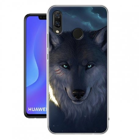Funda Huawei P Smart Plus Gel Dibujo Lobo