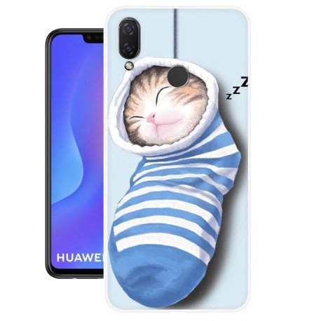 Funda Huawei P Smart Plus Gel Dibujo Gatito