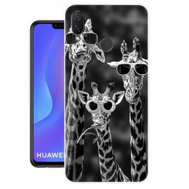 Funda Huawei P Smart Plus Gel Dibujo Jirafas