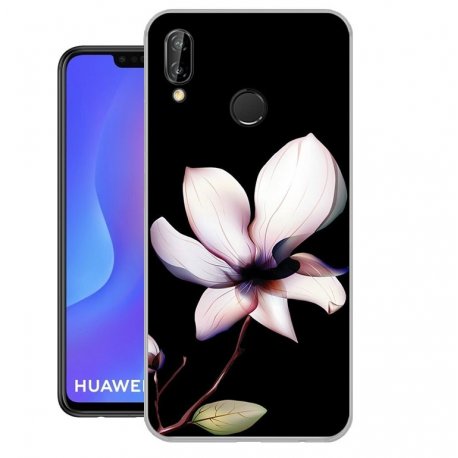 Funda Huawei P Smart Plus Gel Dibujo Flor