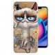 Funda Honor Play Gel Dibujo Gato Feo