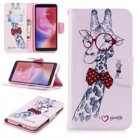 Funda Libro Xiaomi Redmi 6 Soporte Jirafa