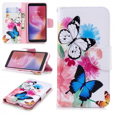 Funda Libro Xiaomi Redmi 6 Soporte Mariposa