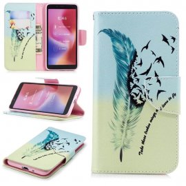 Funda Libro Xiaomi Redmi 6 Soporte Pajaritos
