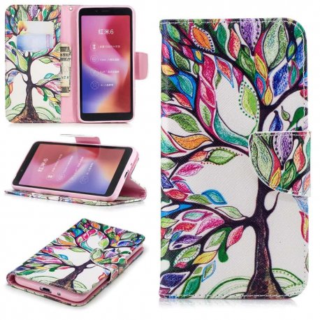 Funda Libro Xiaomi Redmi 6 Soporte Arbol