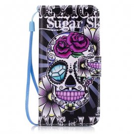 Funda Libro Xiaomi Mi A2 Soporte Calavera