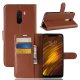 Funda Libro Xiaomi Pocophone F1 Soporte Marron