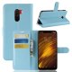 Funda Libro Xiaomi Pocophone F1 Soporte Azul