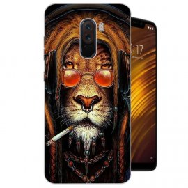 Funda Pocophone F1 Gel Dibujo Leon Cool