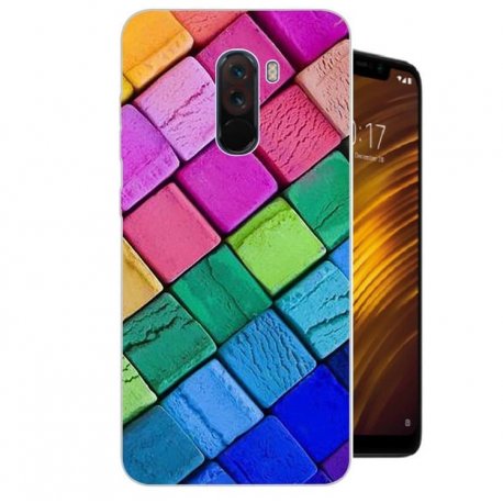 Funda Pocophone F1 Gel Dibujo Cuadros