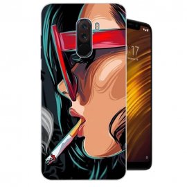 Funda Pocophone F1 Gel Dibujo Chica