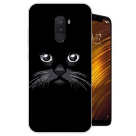 Funda Pocophone F1 Gel Dibujo Gato Negro
