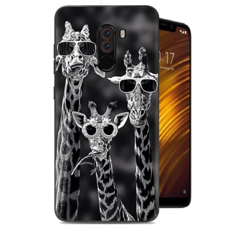 Funda Pocophone F1 Gel Dibujo Jirafas
