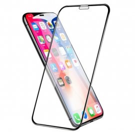 Protector Pantalla Cristal Templado Premium iPhone XS Negro