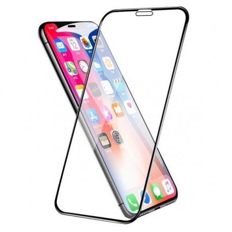 Protector Pantalla Cristal Templado Premium iPhone XS Negro