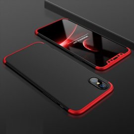 Funda 360 iPhone XS Negra y Rojo