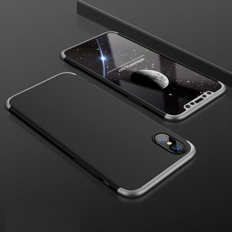 Funda 360 iPhone XS Negra y Gris