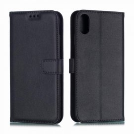 Funda cuero Flip iPhone XS Negra