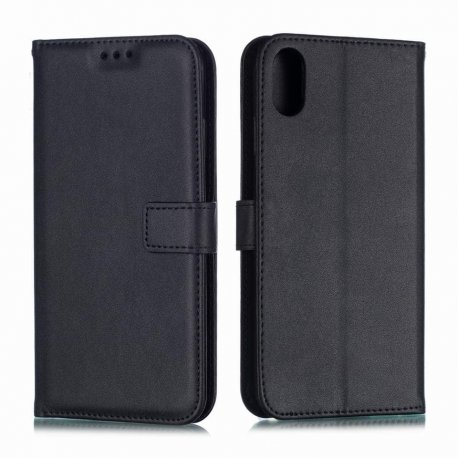Funda cuero Flip iPhone XS Negra
