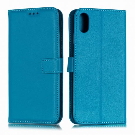 Funda cuero Flip iPhone XS Turquesa