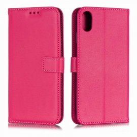 Funda cuero Flip iPhone XS Rosa