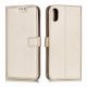Funda cuero Flip iPhone XS Dorado