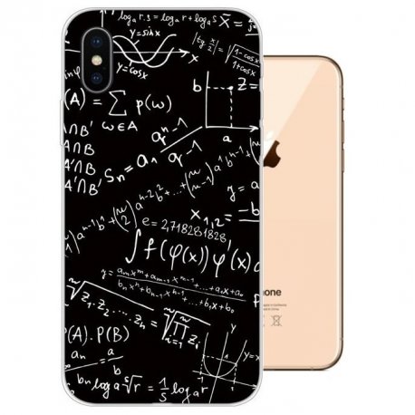 Funda iPhone XS Gel TPU Dibujo Formulas