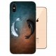 Funda iPhone XS Gel TPU Dibujo Peces