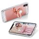Carcasa iPhone XS Oro Rosa Diamantes Falsos