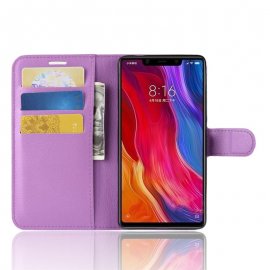 Funda Libro Xiaomi MI 8 SE Soporte Violeta