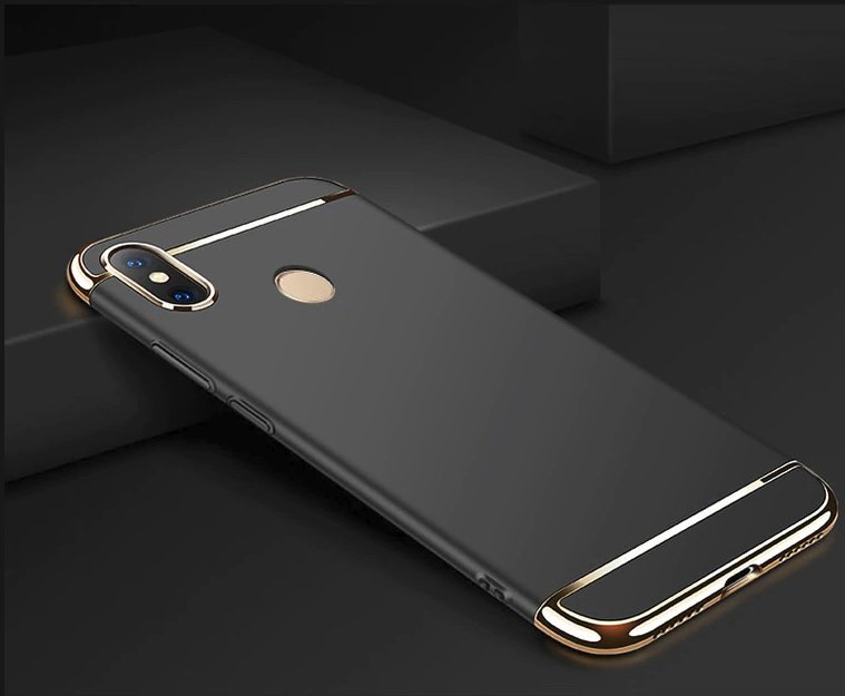 Funda Xiaomi MI 8 Cromadas Negra.