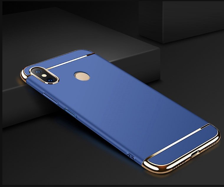 Funda Xiaomi MI 8 Cromada Azul.