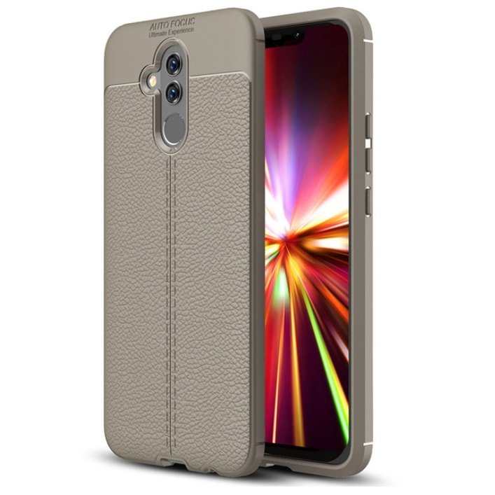 Funda Huawei Mate 20 Lite Tpu Cuero 3D Gris