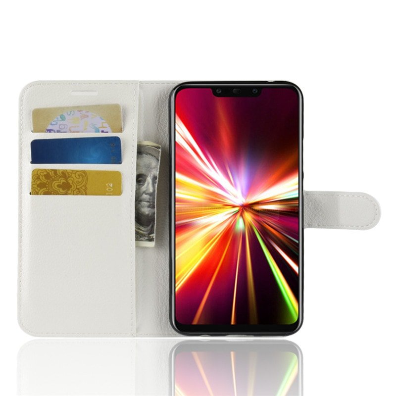 Funda cuero Flip Huawei Mate 20 Lite Blanca