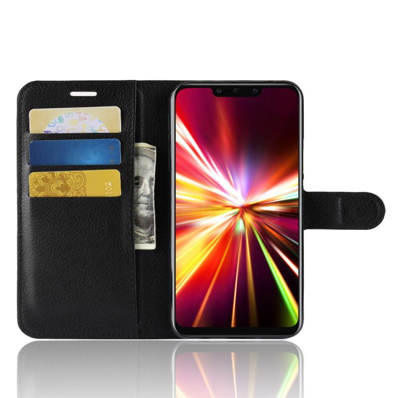 Funda cuero Flip Huawei Mate 20 Lite Negra