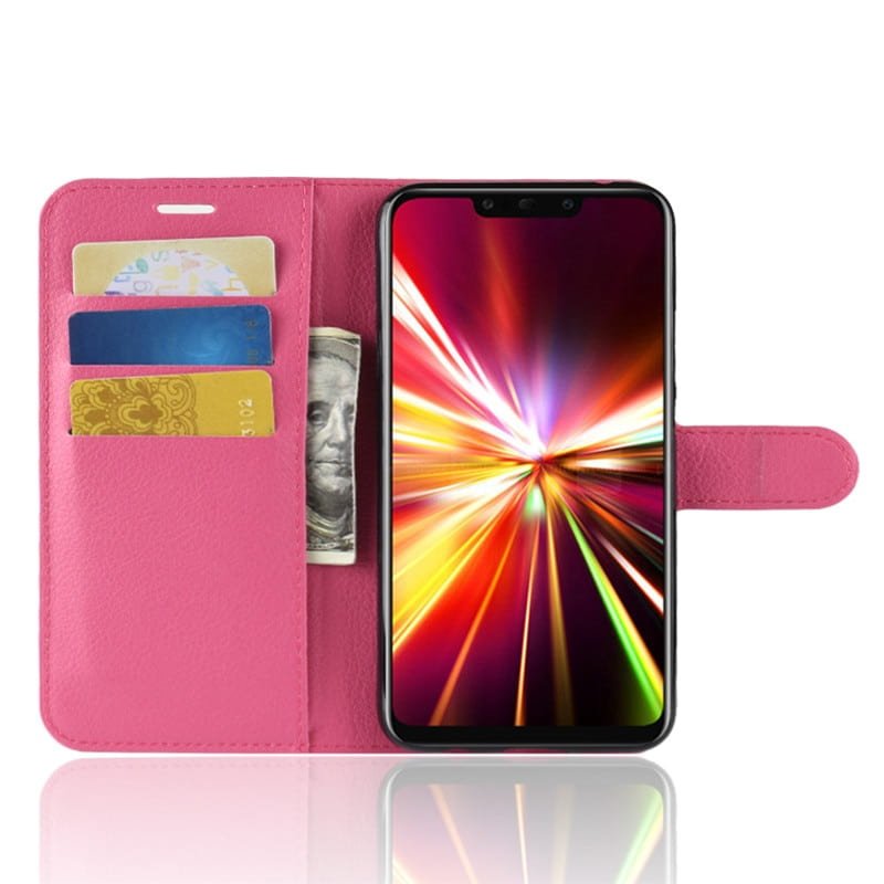 Funda cuero Flip Huawei Mate 20 Lite Fucsia