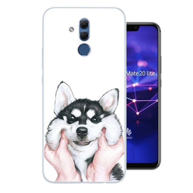 Funda Huawei Mate 20 Lite Gel Dibujo Perrito de alta calidad.