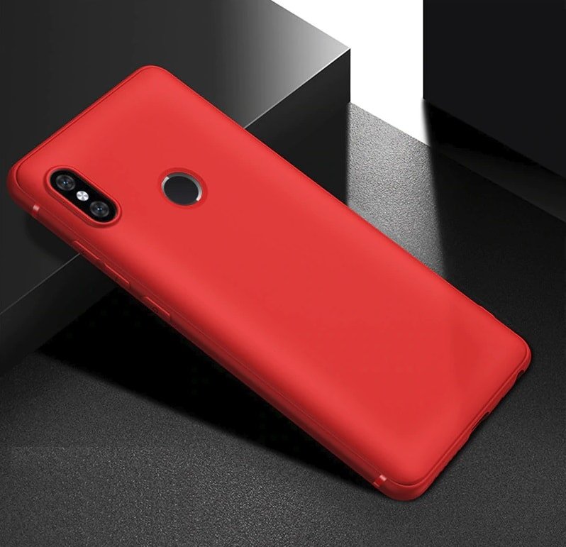Funda Gel Xiaomi Note 6 Flexible y lavable Mate Roja