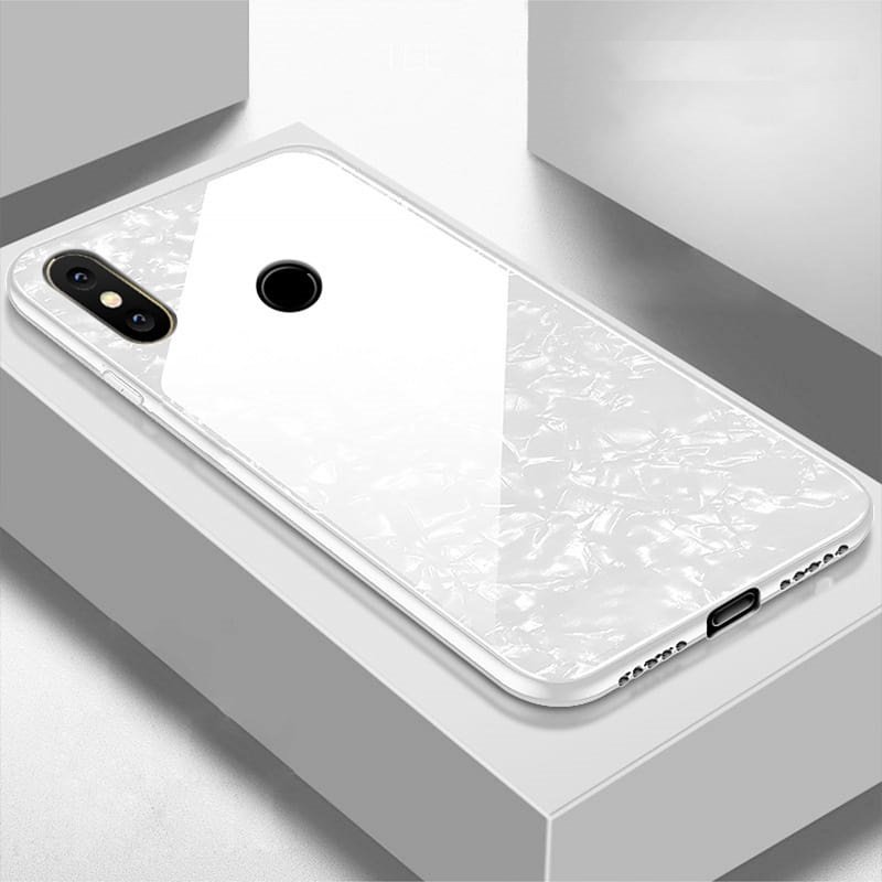 Funda Xiaomi Redmi Note 6 Pro Tpu Blanca Trasera Cristal
