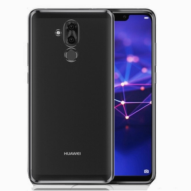 Funda Huawei Mate 20 Lite Gel Transparente con bordes Negra