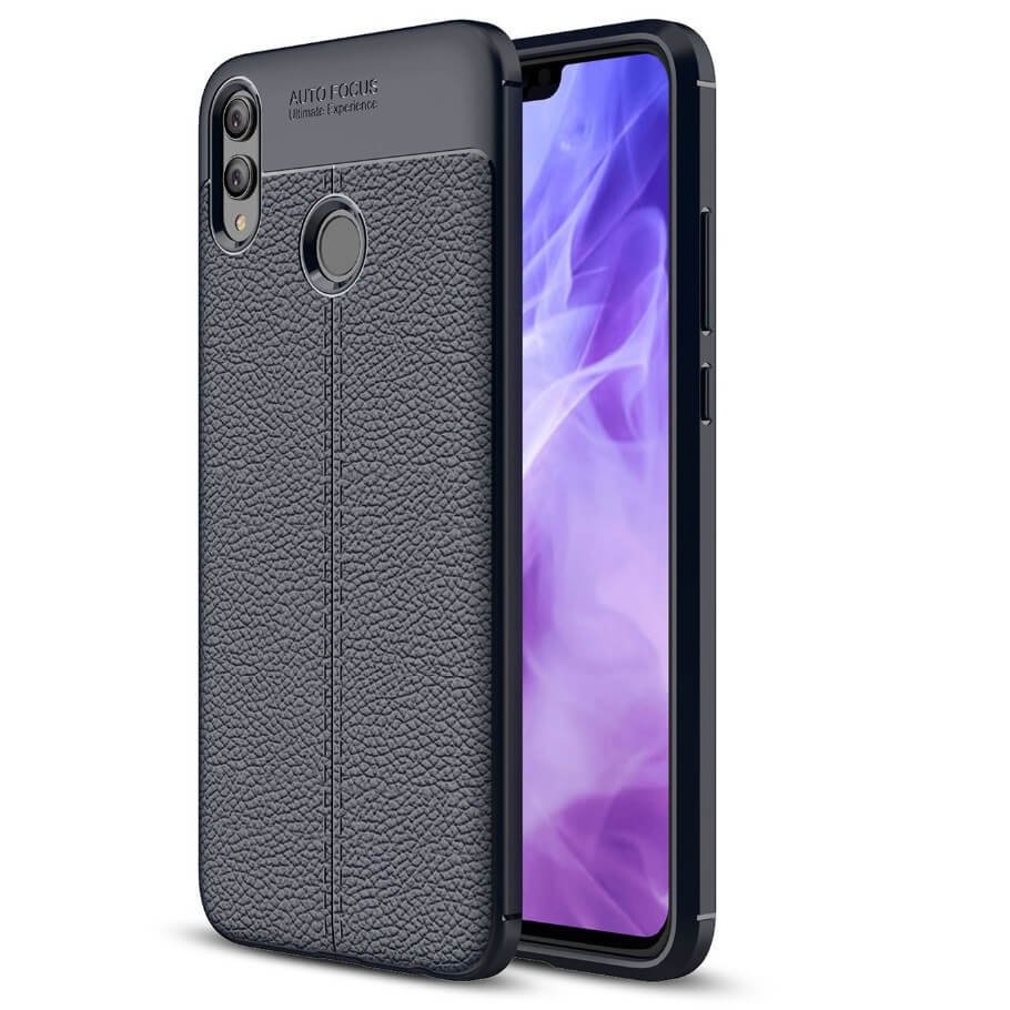 Funda Honor 8X Gel Cuero 3D Azul