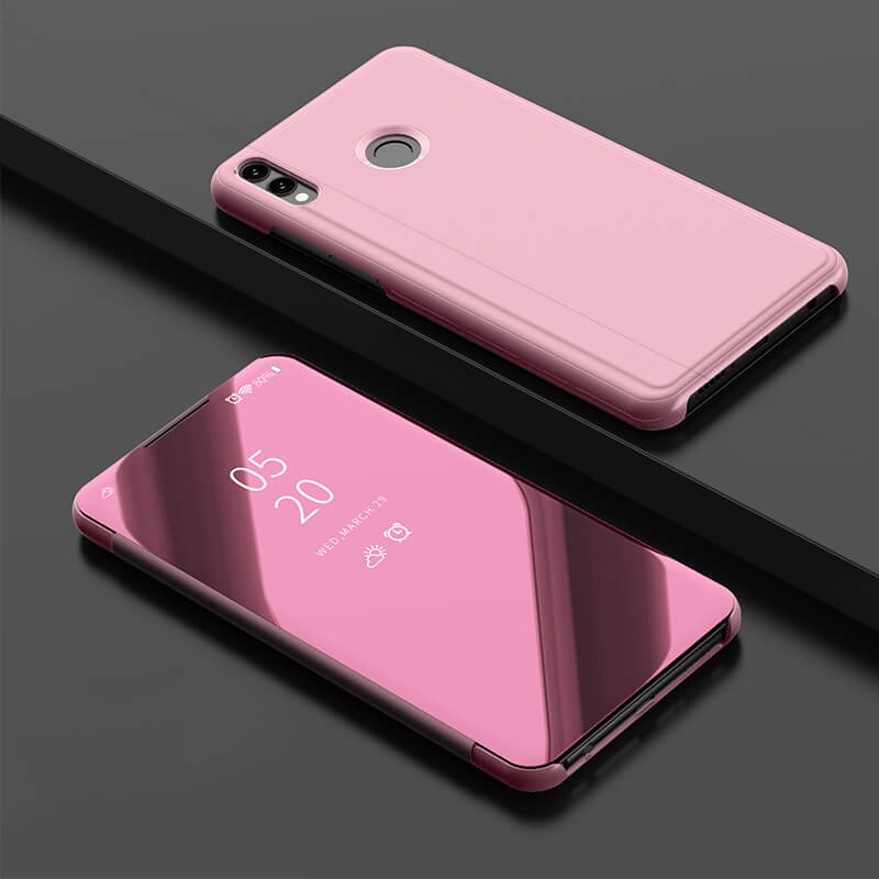 Funda Honor 8X Libro Smart Translucida Rosa