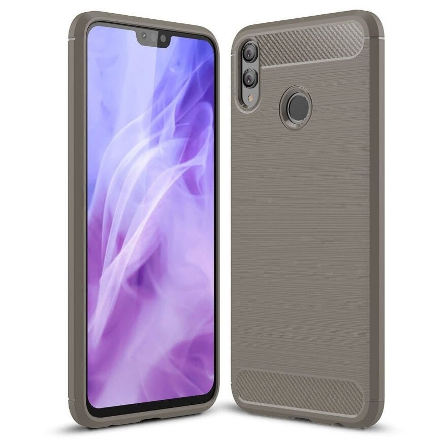 funda gel tpu cepillada Gris Honor 8X
