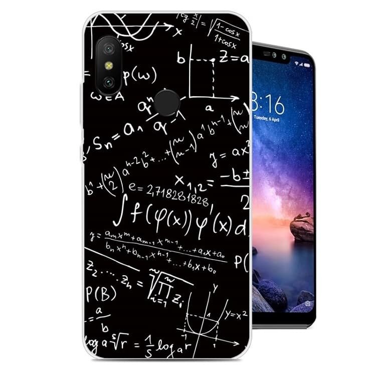 Funda Xiaomi Redmi Note 6 Pro Gel Dibujo Formulas