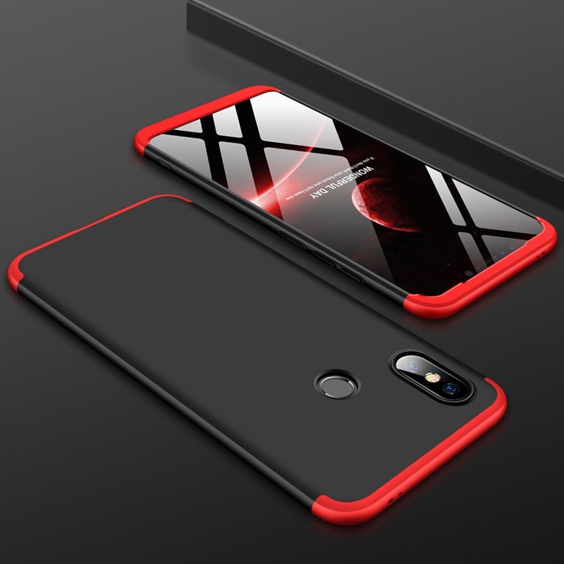 Funda 360 Xiaomi Redmi Note 6 Roja y Negra