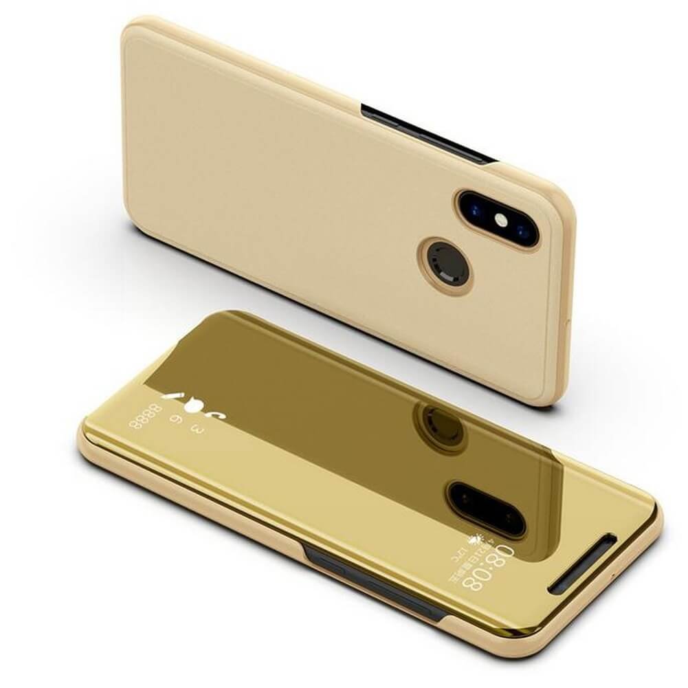 Funda Libro Smart Translucida Xiaomi Redmi Note 6 Pro Dorada