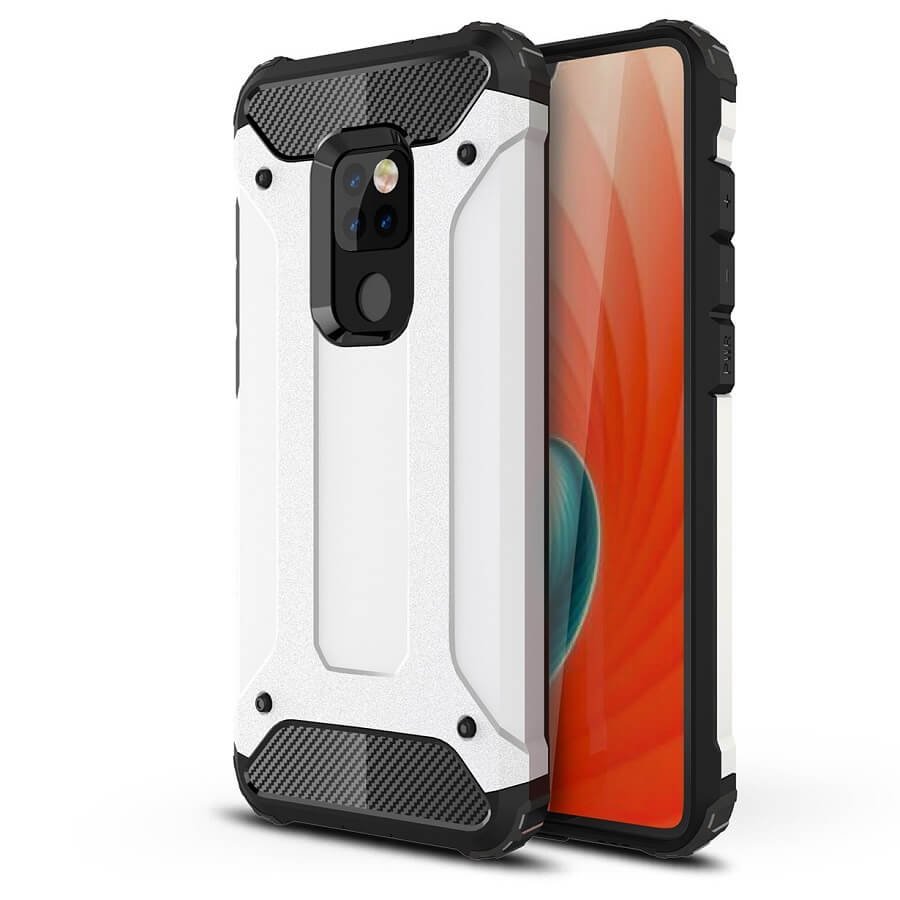 Funda Huawei Mate 20 Shock Resistante Blanca.