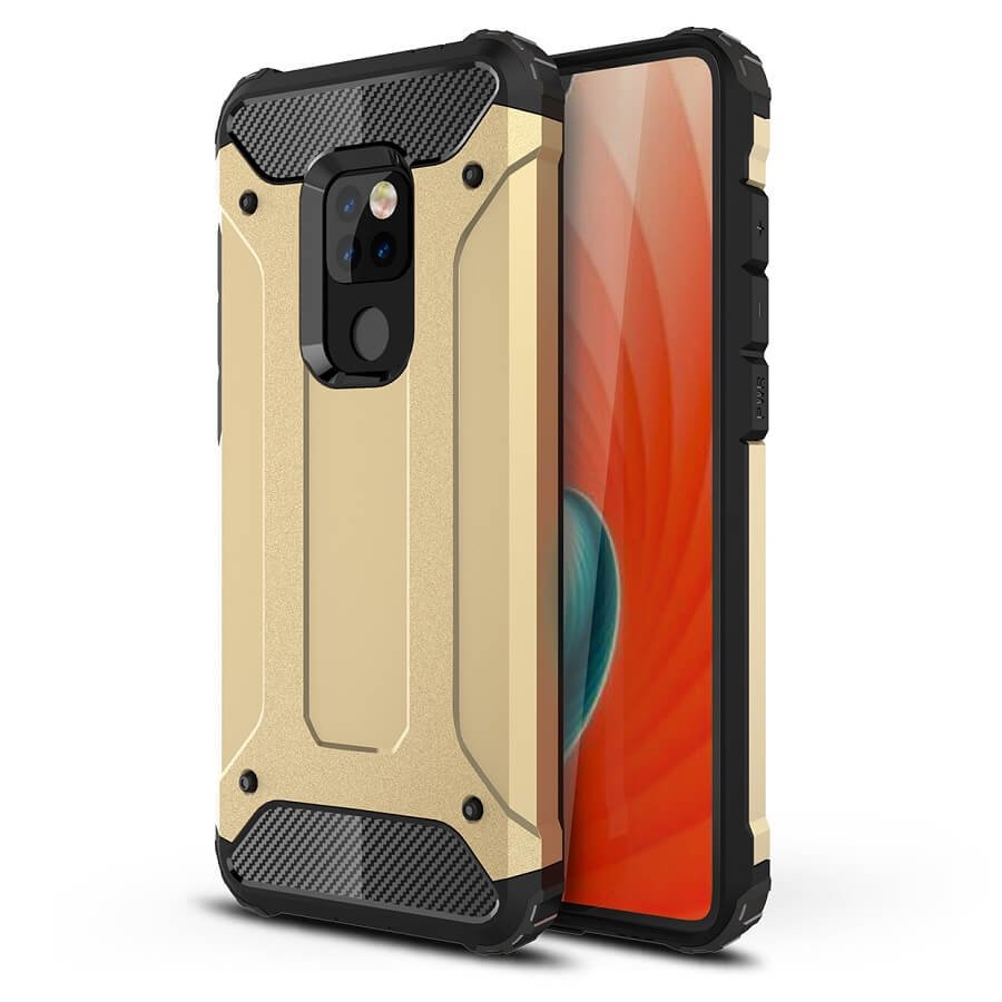 Funda Huawei Mate 20 Shock Resistante Dorada.
