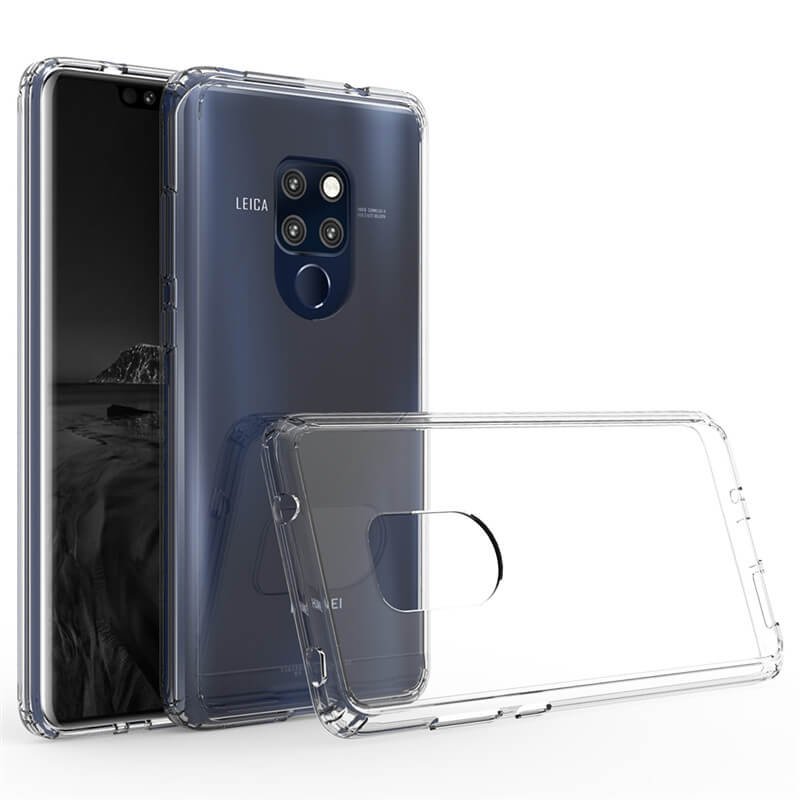 Funda Huawei Mate 20 Hybrid Transparente con bordes Transparente