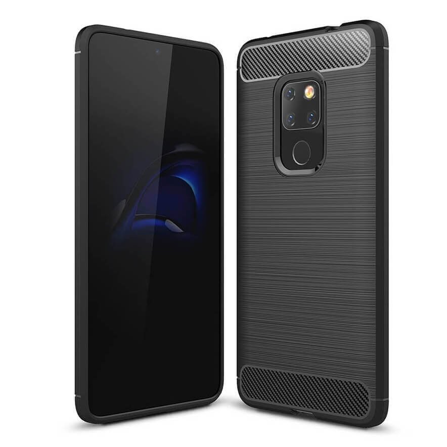 funda gel tpu cepillada negra Huawei Mate 20